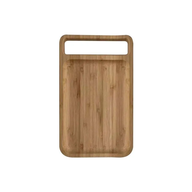 Bandeja Retangular Em Bambu 25Cm - Oikos U Natural Unica