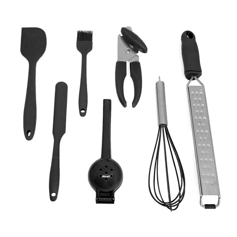 Kit Confeiteiro Oikos 7 Peças Preto