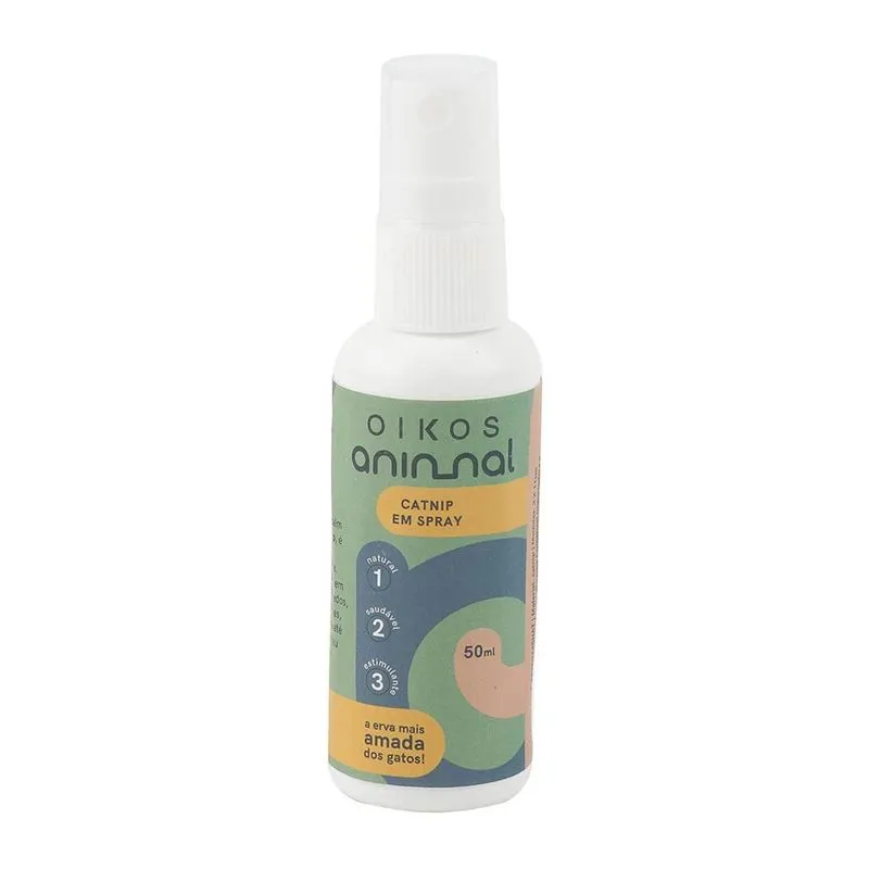 Catnip Em Spray Para Gatos Natural Estimulante 50 Ml