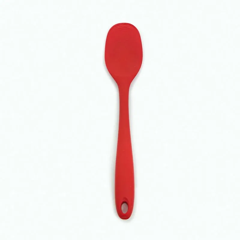 Espátula de Silicone Redonda 28cm Vermelha - Mozcada
