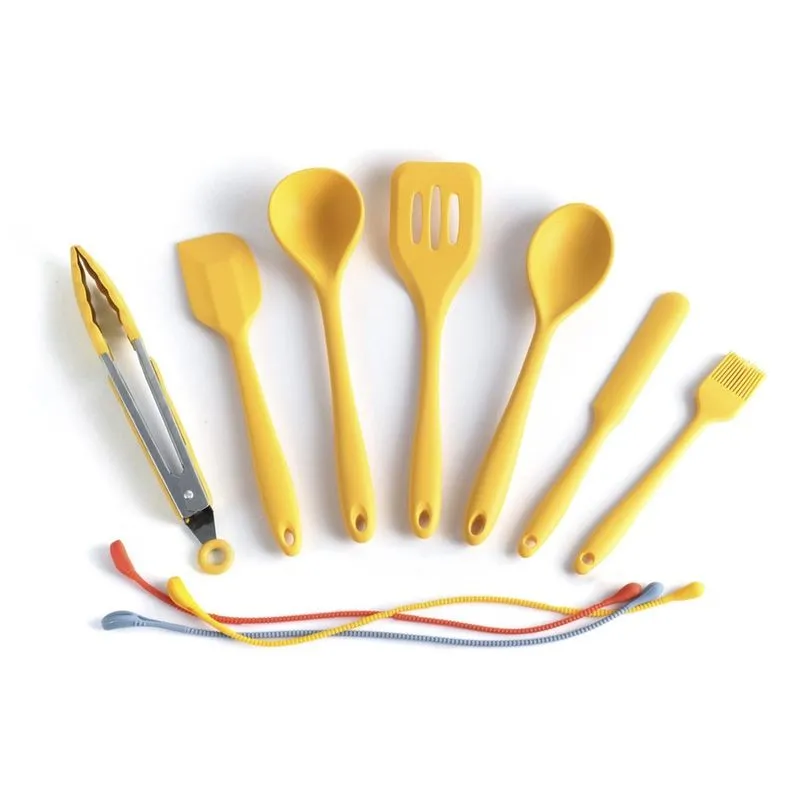 Kit De Utensílios De Silicone Com 8 Peças Amarrador - Oikos