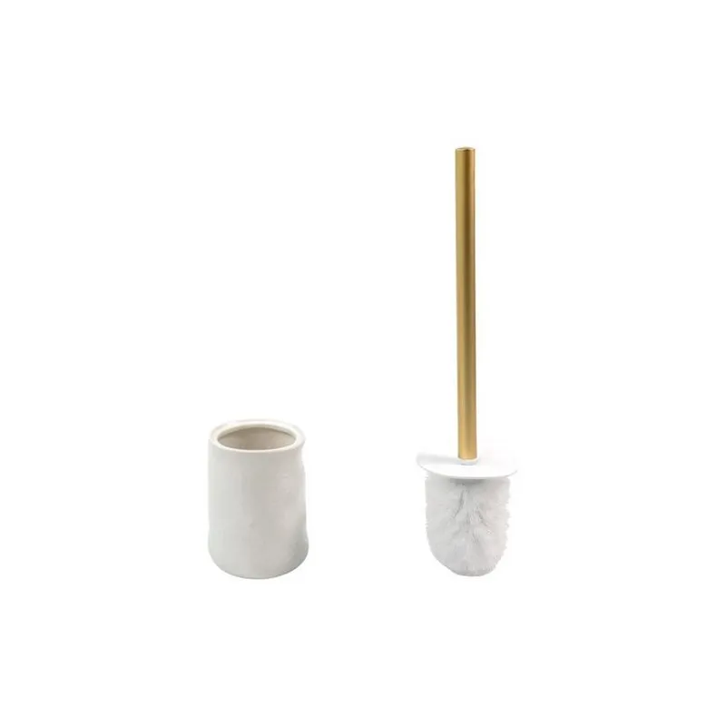 Escova Sanitaria Privada Vaso Banheiro Aço Inox E Cerâmica