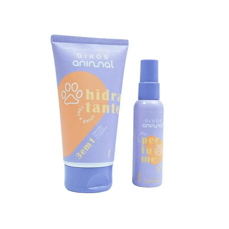 Kit Pet Hidratante 3 Em 1 E Perfume - Oikos Animal