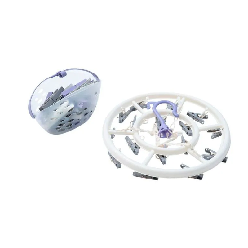 Kit Lavanderia Com Cesto Prendedores E Mini Varal - Simplo