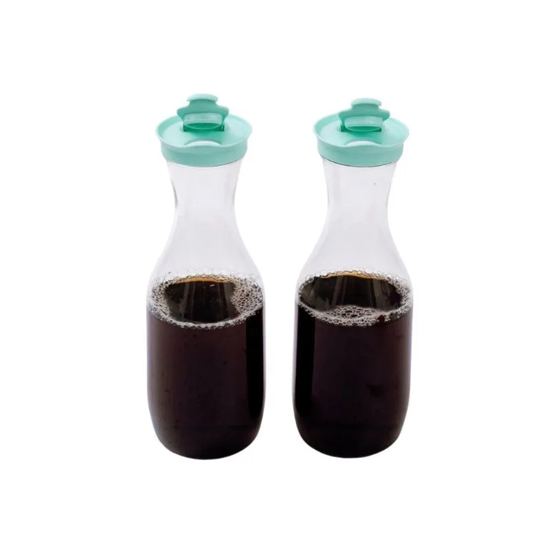 Kit 2 Garrafas De Plástico Com Tampa 1,5L Azul - Mozcada