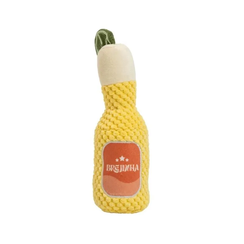 Brinquedo Pelúcia Cerveja Para Cães Com Som - Oikos Animal U