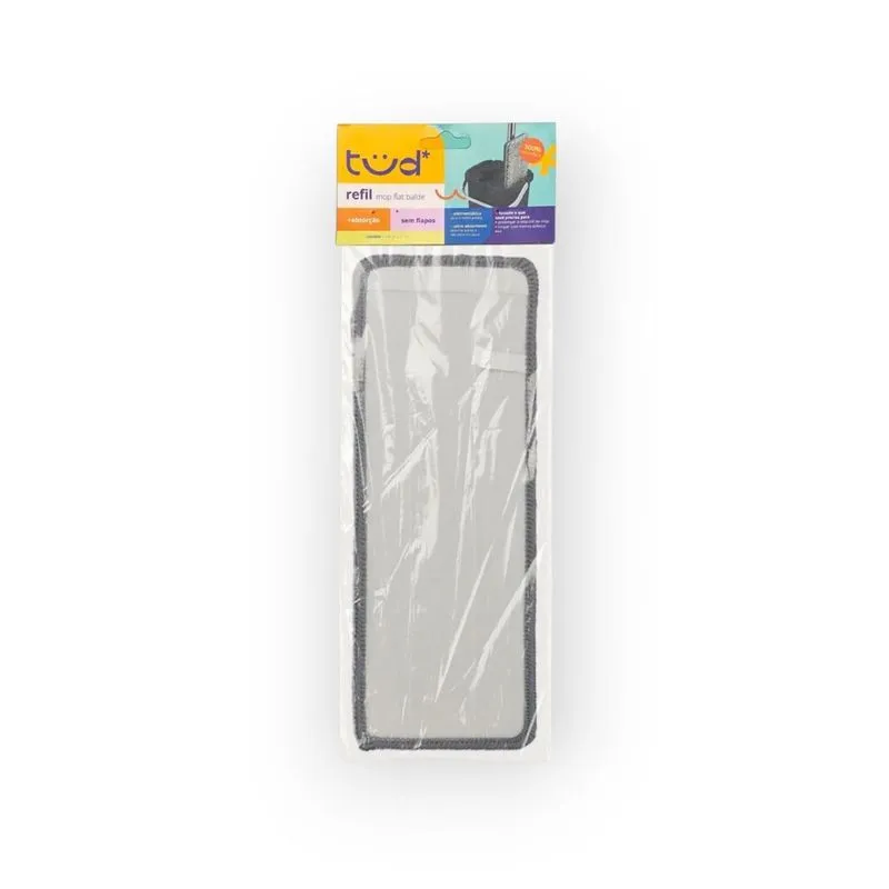 Refil Microfibra Para Mop Flat Balde E Esfregão