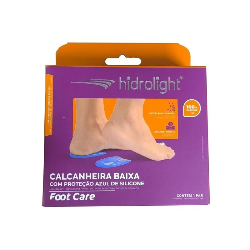 Calcanheira Baixa Hidroligth Com Poteção de Silicone Azul P