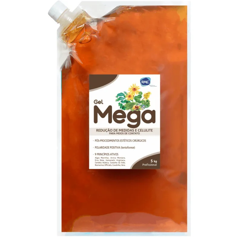 Gel Condutor Mega 9 Ativos Bag 5 Kg Ultrassom /estética Rmc Redução de Medidas