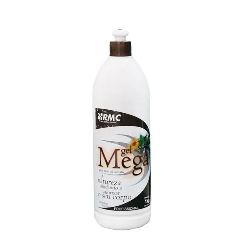 Gel Mega Com 9 Ativos Ultrassom - Frasco 1kg - Rmc