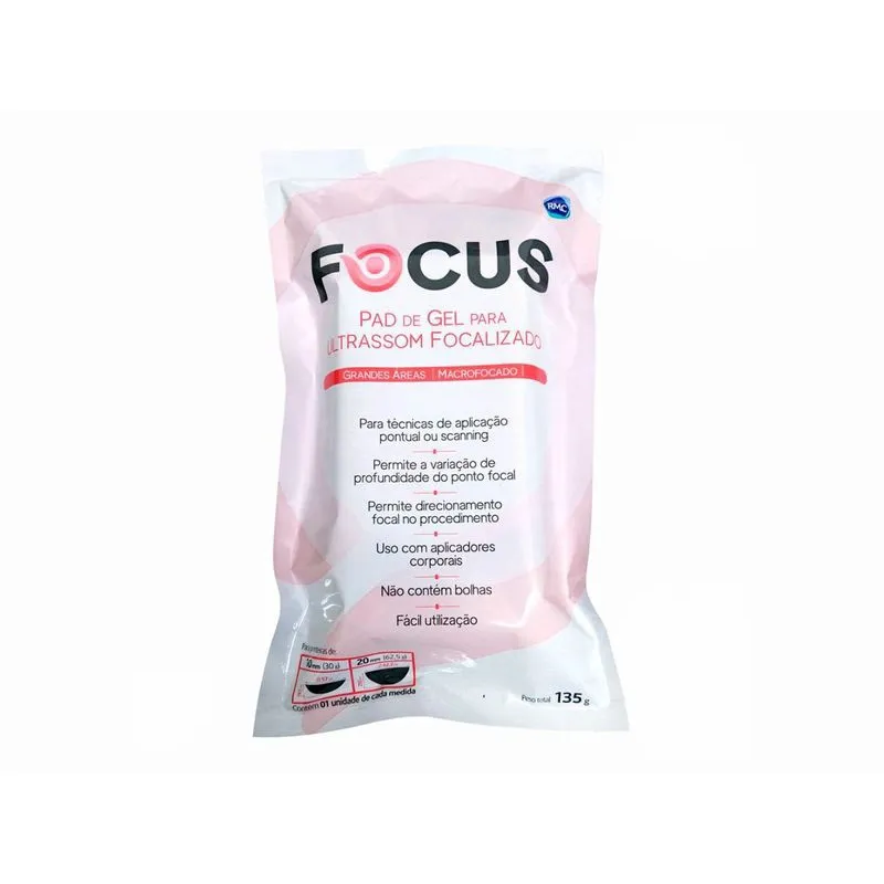 Focus - pad de Gel para Ultrassom Macrofocado - rmc