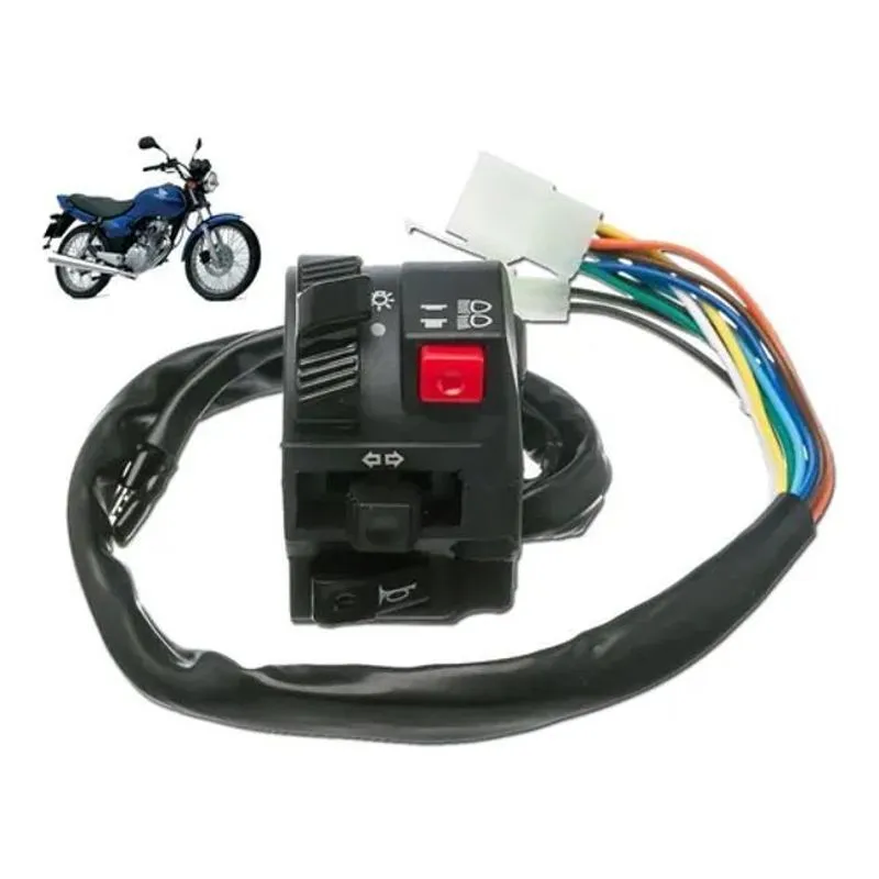 Punho Chave De Luz Honda Cg Titan 125 00/01 Es 11 Fios Gear