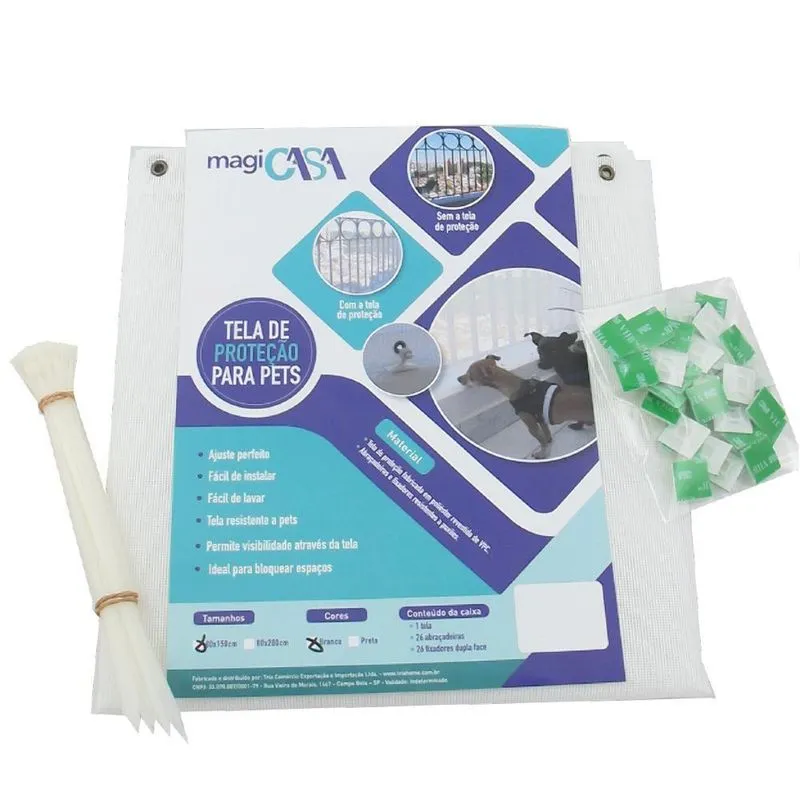 Tela De Proteção Para Pets 80x200 Branca