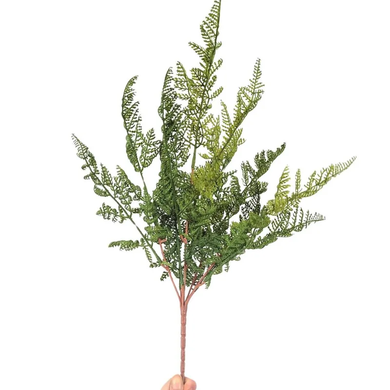 Renda Portuguesa Samambaia Planta Artificial 7 Galhos 57Cm