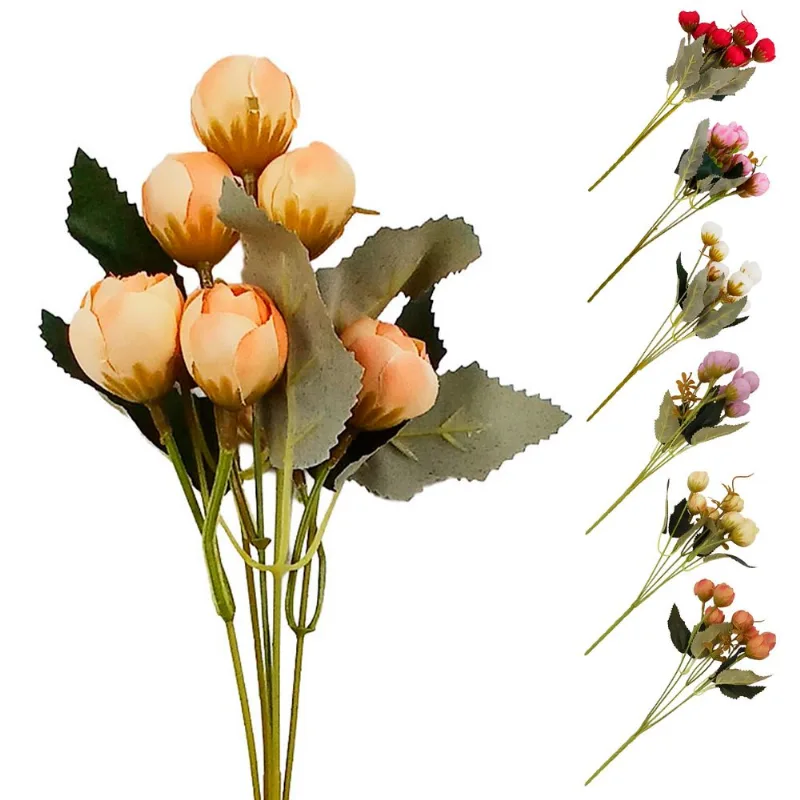 Buquê de Ranúnculo Decorativo 33cm em Plástico Bella Garden-Cores Sortidas