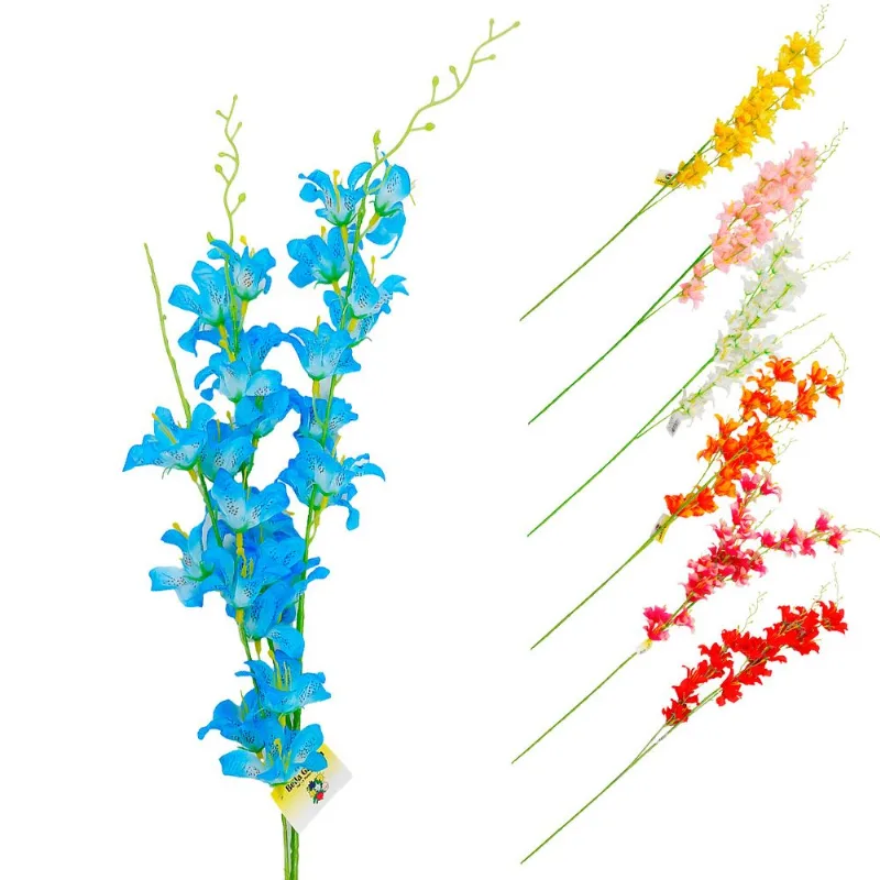 Haste Lírio Primavera Artificial 96cm em Plástico Bella Garden-Cores Sortidas