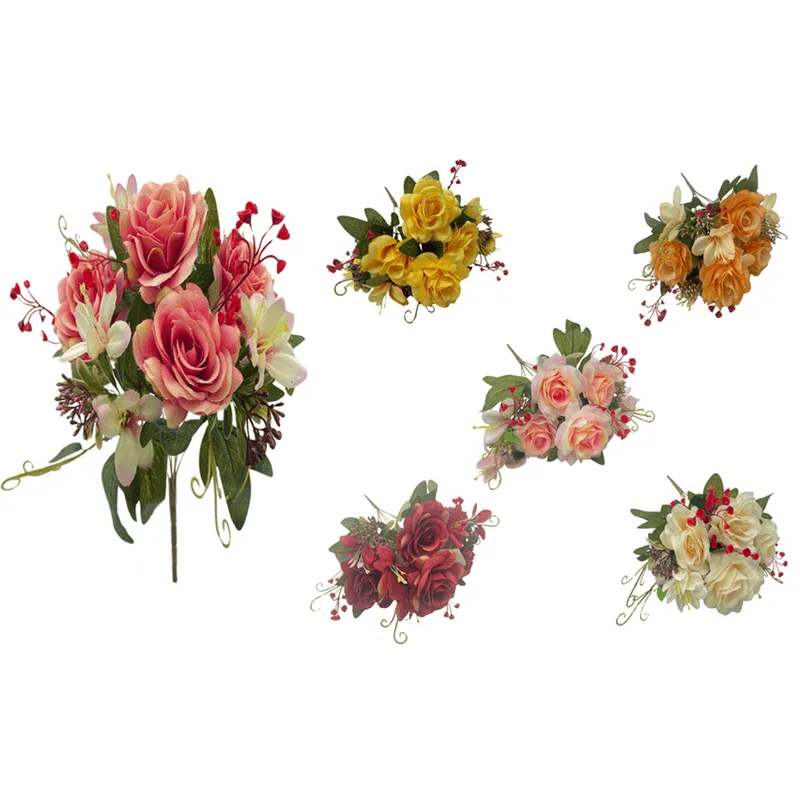 Buquê Rosa X7 40CM - BELLA FLOR