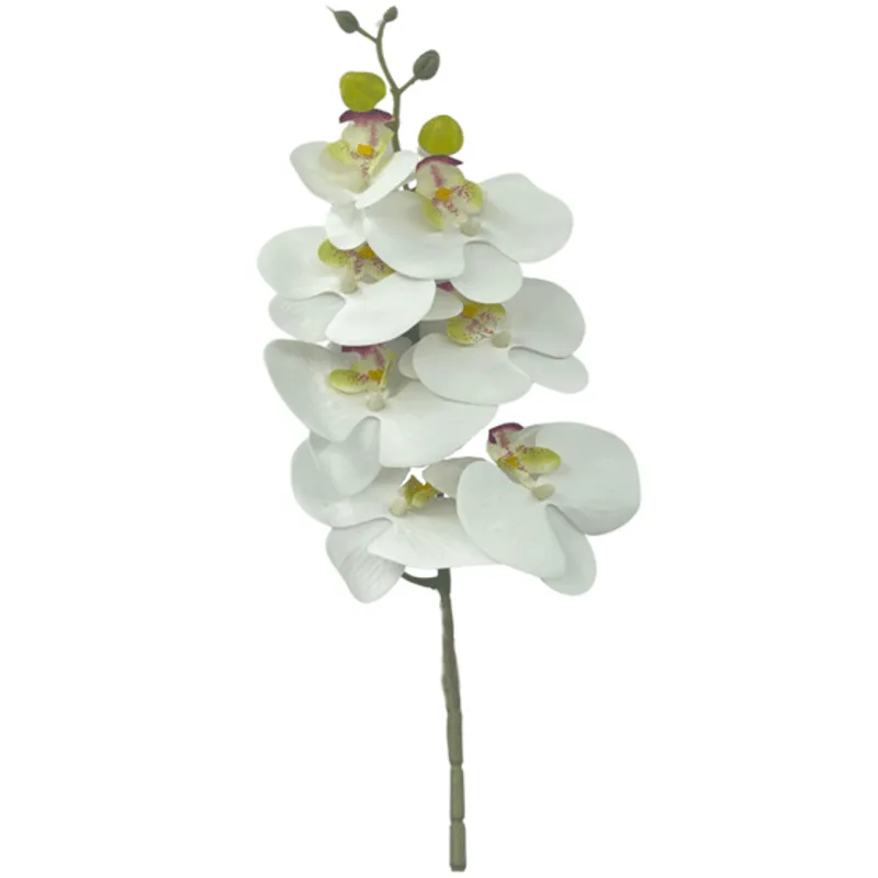 Haste Orquídea Branca 3D X7 88CM - BELLA FLOR