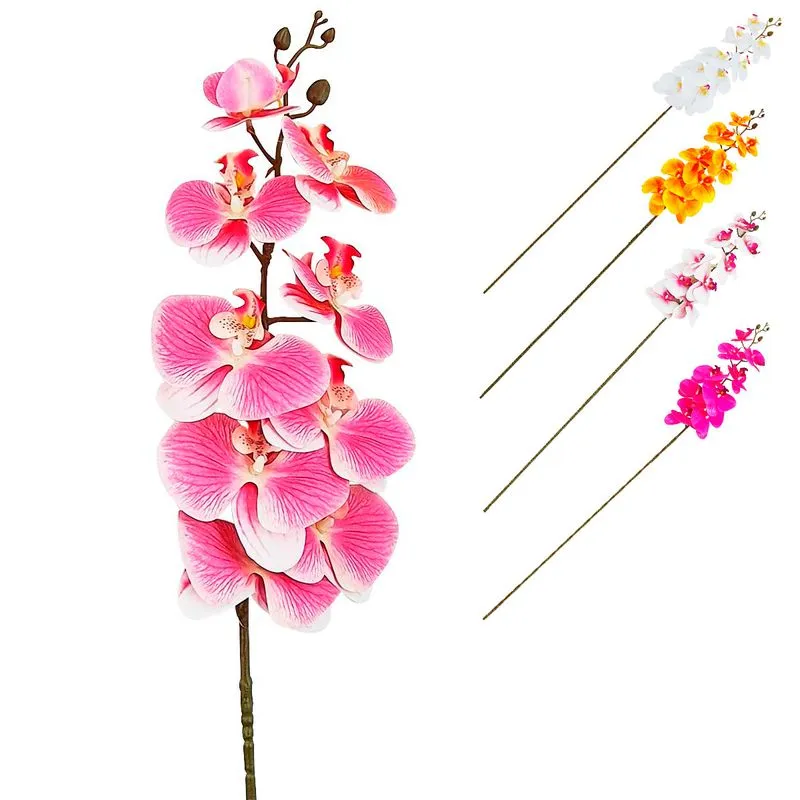 Haste Arranjo de Orquídea Artificial 108cm em Plástico Bella Garden - SORTIDOS
