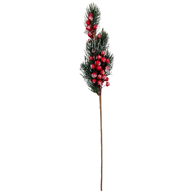 Arranjo Pick Natalino Decorativo 58cm em Plástico Bella Garden