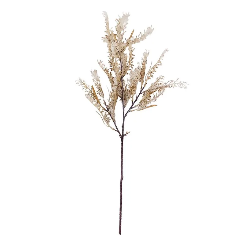 Haste Capim Envelhecido Decorativo 63cm em Plástico Bella Garden- Marrom Claro