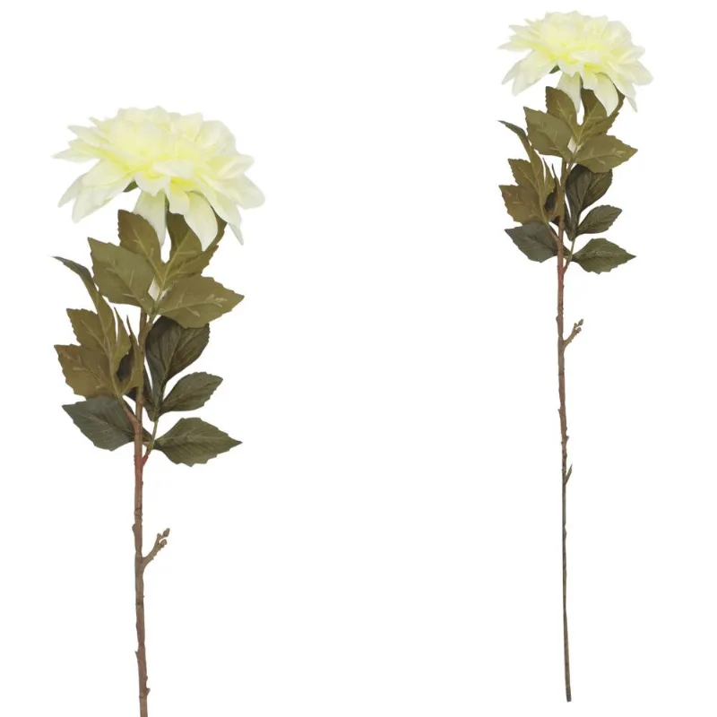Haste Dalia Artificial 70cm em Plástico Bella Garden-Branco