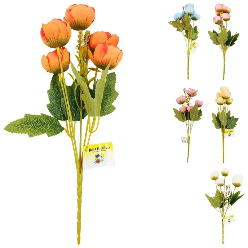 Buque Peonia 30cm em Plástico Bella Garden