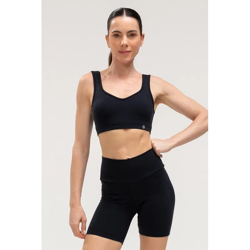 TOP FECHO HIGH COMPRESSION BOJO REMOVÍVEL - ESSENTIALS 26 - PRETO G