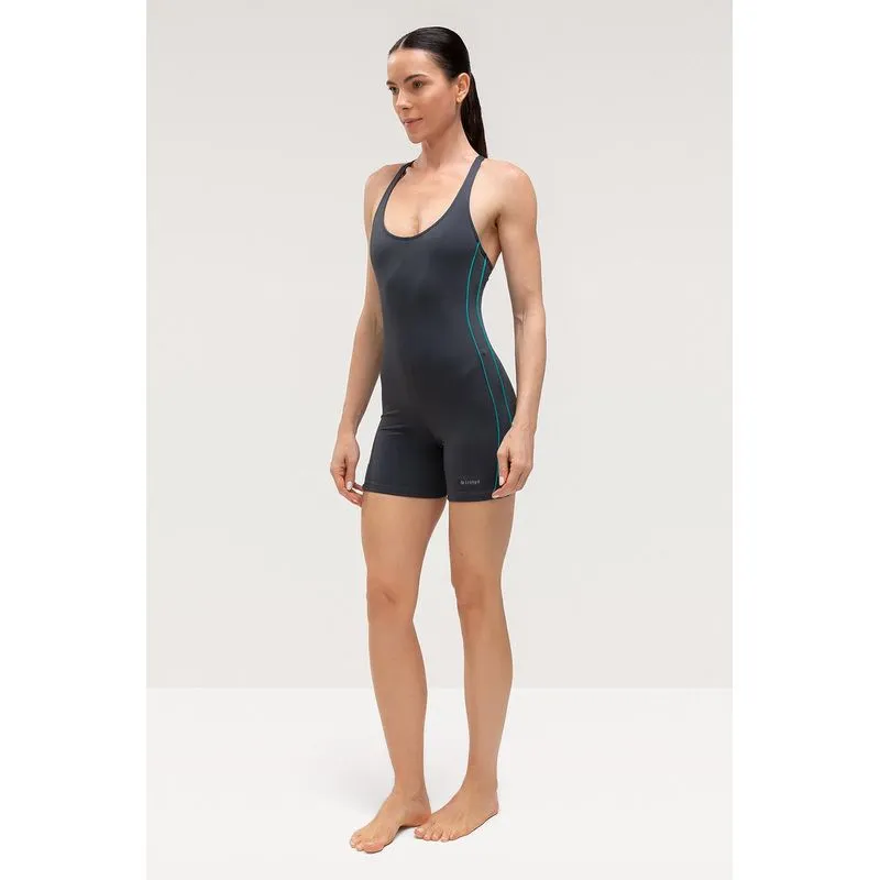 MACAQUINHO FRISO FECHADO NAS COSTAS COM TOUCA - SWIMWEAR 26/27 - CHUMBO G
