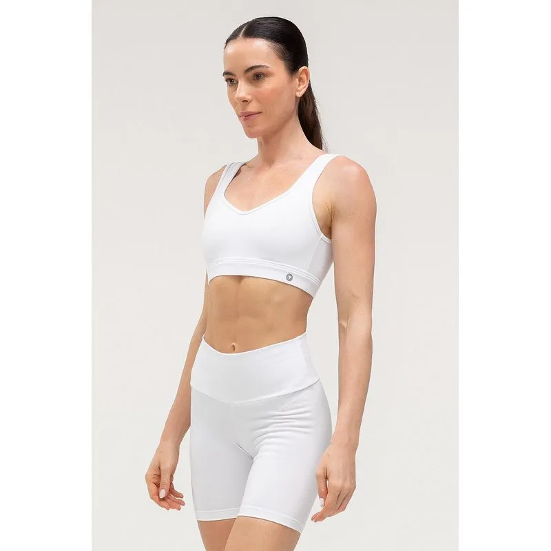 TOP FECHO HIGH COMPRESSION BOJO REMOVÍVEL - ESSENTIALS 26 - BRANCO G/L