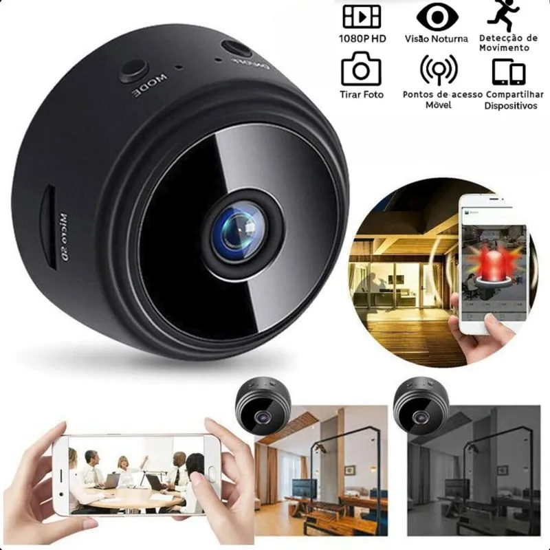 Mini Câmera De Segurança A9 Discreta Full Hd Profissional Pr