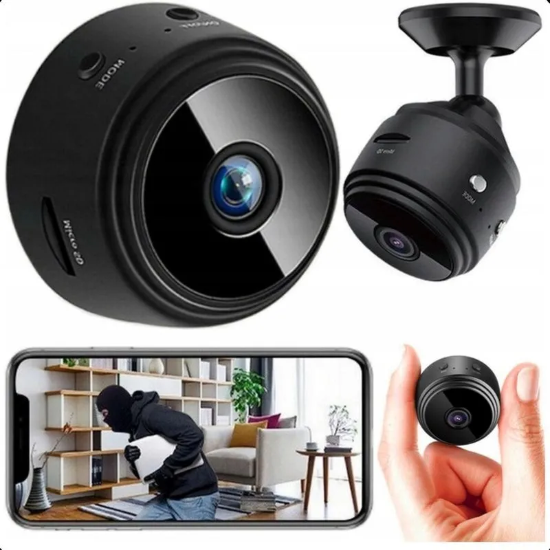 Câmera Wi-fi Mini A9 Discreta Preto