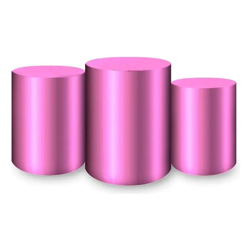 Trio Capas Cilindros Sublimado Tecido Metálico