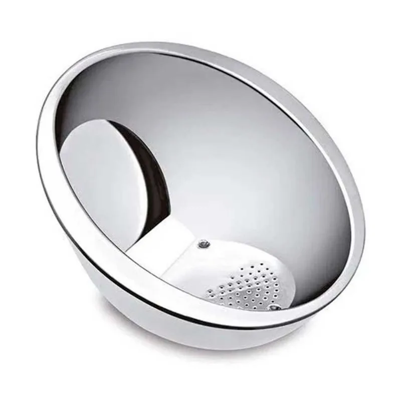 Escorredor de Arroz 20cm em Aço Inox Livon