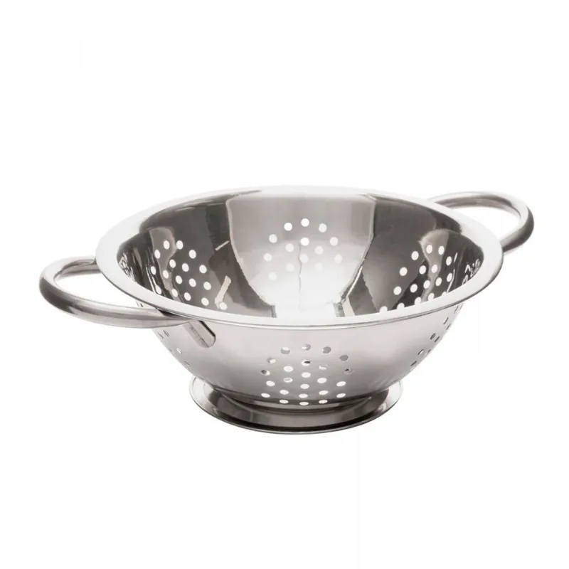 Escorredor de Macarrão C/ Alça 20cm em Aço Inox Livon