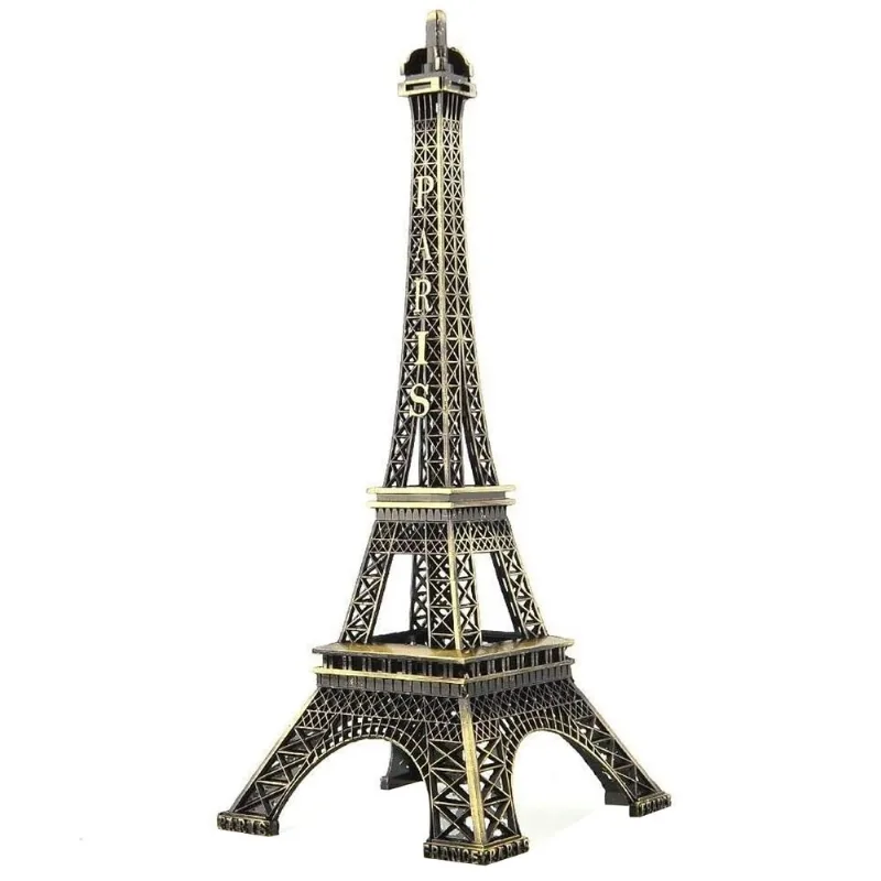 Miniatura Torre Eiffel Paris 25cm em Metal Livon