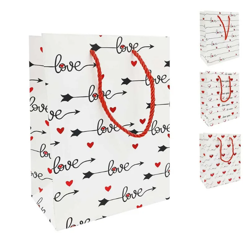 Sacola P/ Presente Love 23x18cm em Papel Livon