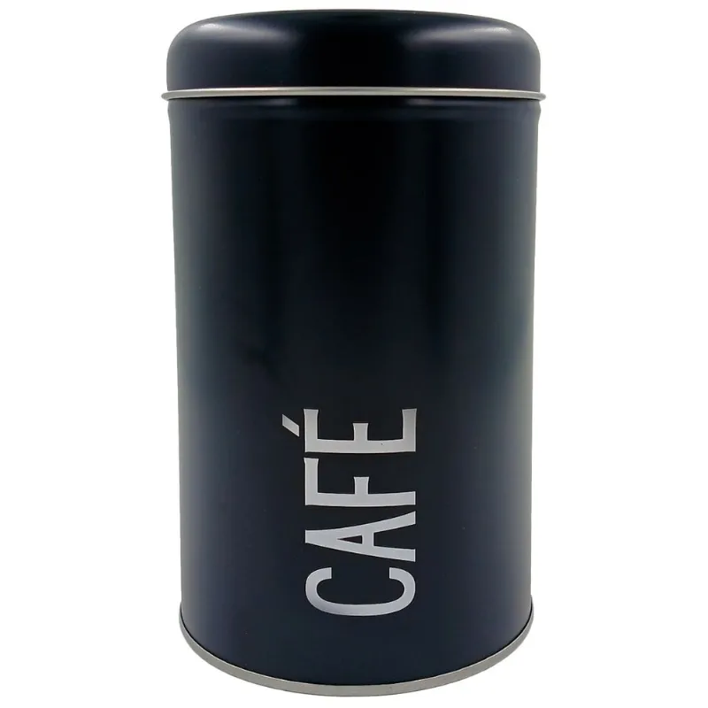 Lata P/ Armazenamento 15,5x10cm em Metal Livon-Modelo 1 Café
