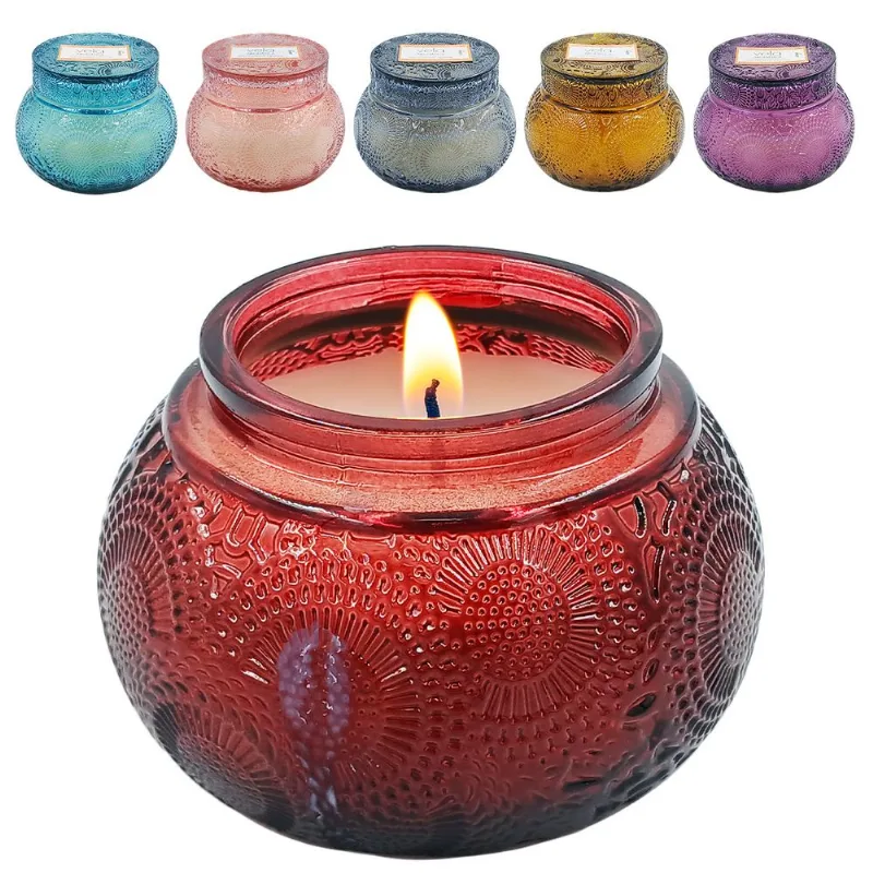 Vela Aromática C/ Suporte 9x7cm em Vidro Livon