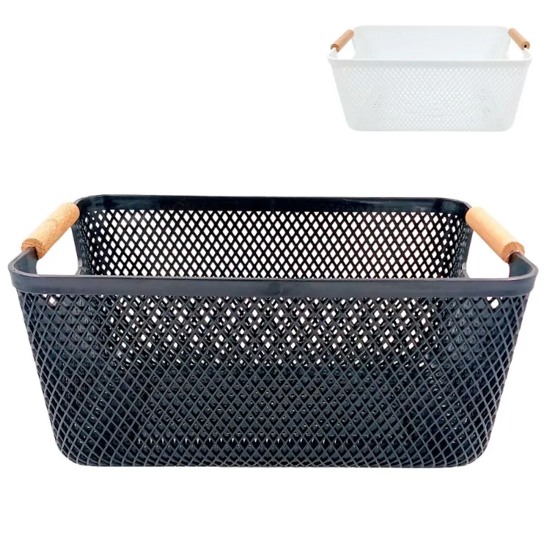 Cesto Organizador 30x20cm em Plástico Livon- Cores Sortidas