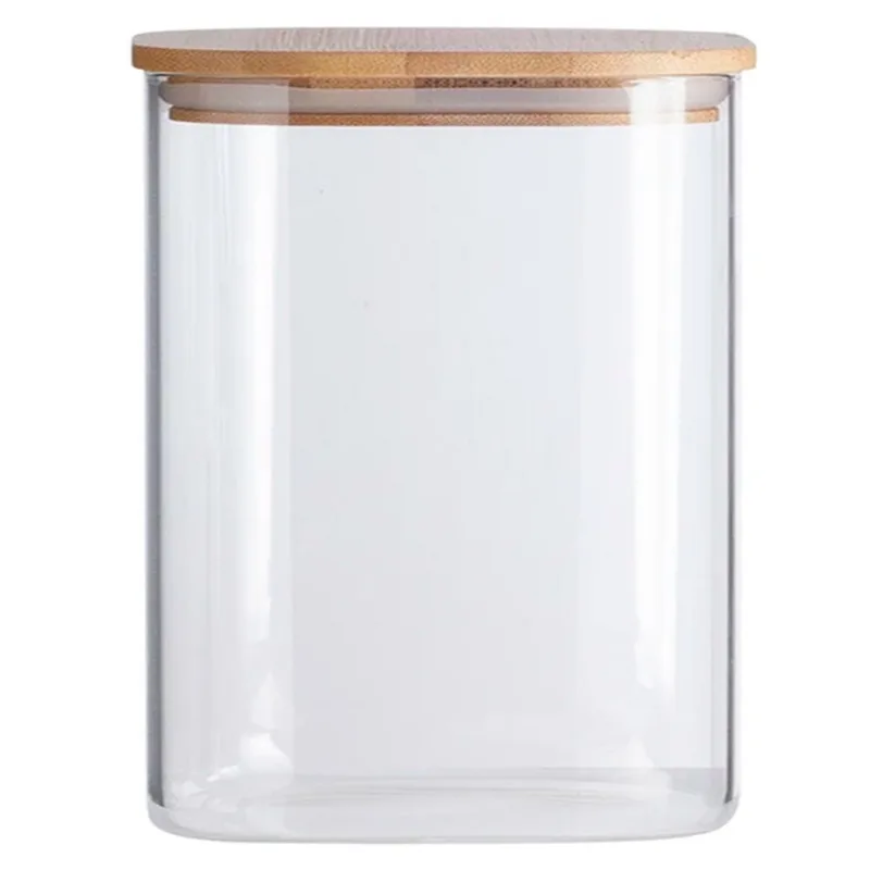 Pote Hermético C/ Tampa Bambu 9x12cm em Vidro Livon