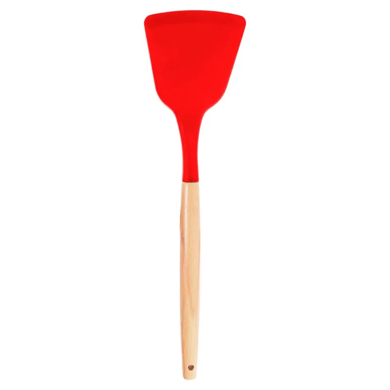 Espátula 32cm em Silicone Livon-vermelho