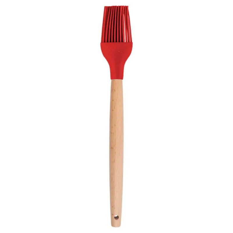 Pincel Culinário 27x3,8cm em Silicone Livon-vermelho