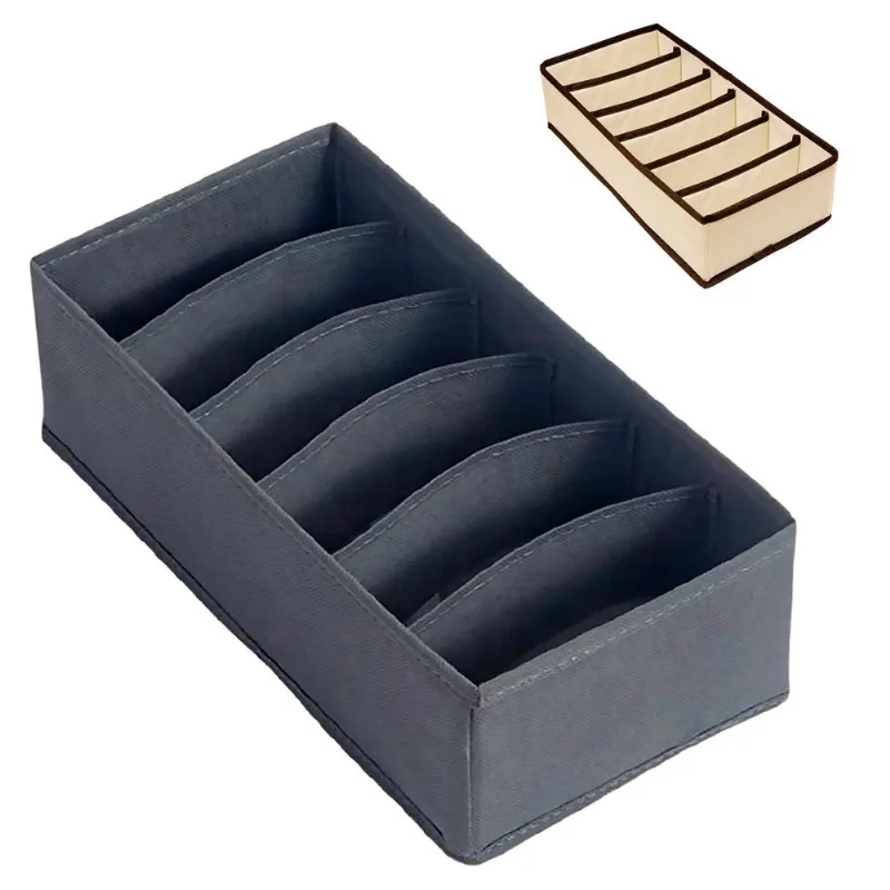 Organizador de Roupas C/ 6 Divisórias 32x16cm em Nylon Livon-cores sortidas