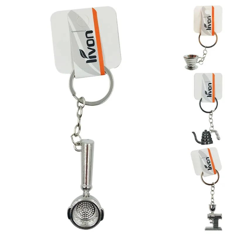 Chaveiro Barista 7cm em Metal Livon