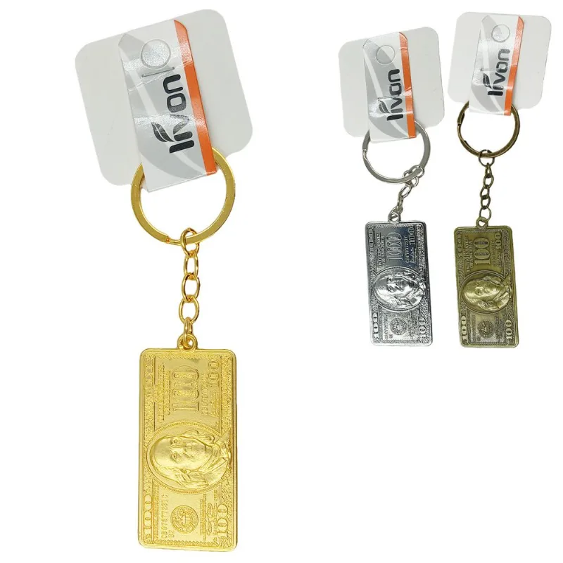 Chaveiro Dolar 5x2cm em Metal Livon
