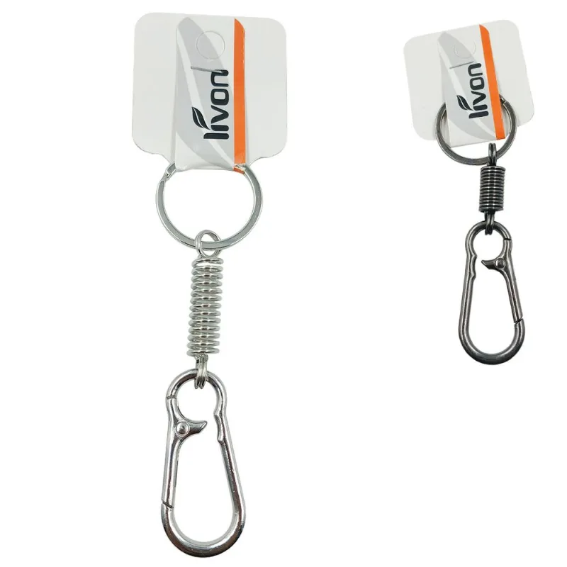 Chaveiro Mosquetão 10cm em Metal Livon