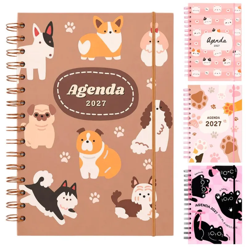 Agenda Pets 2027 21x14cm em Papel Livon