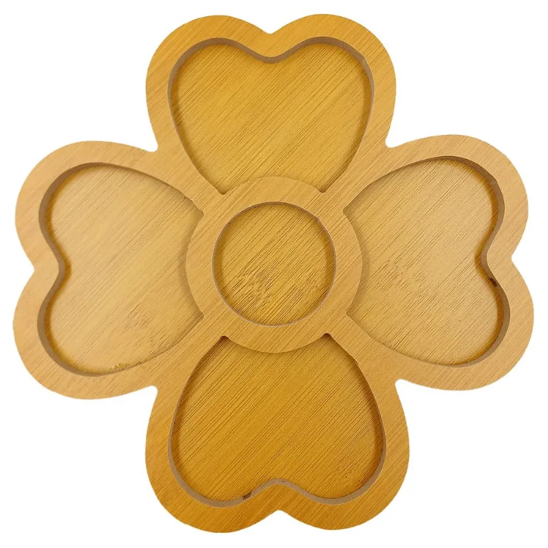Petisqueira Flor 4 Divisórias 20x1,3cm em MDF Livon
