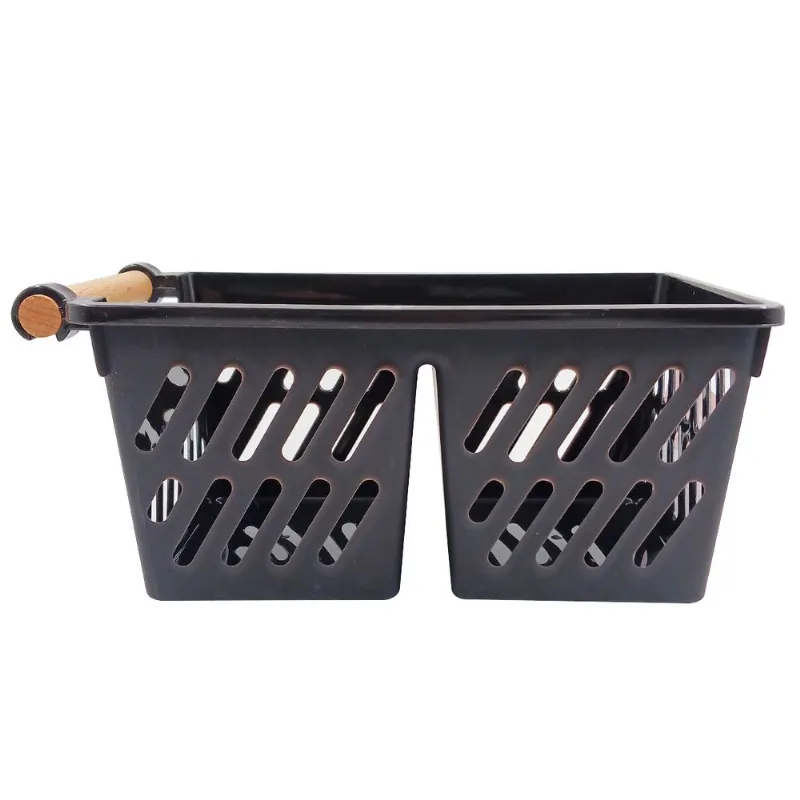 Cesto Organizador Multiuso 26x16cm em Plástico Livon-Preto